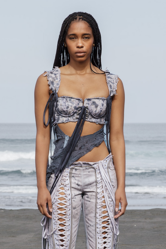 It's Easy to Get Lost Here Veiled Micro-Corset