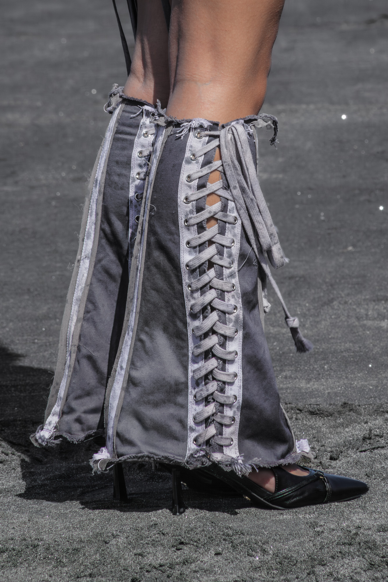 Gritting My Teeth Leg Corsets
