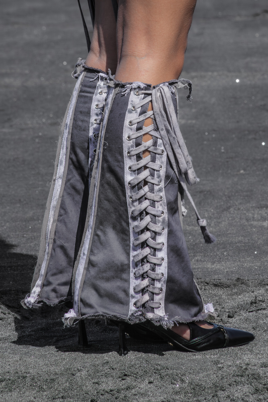 Gritting My Teeth Leg Corsets