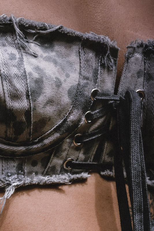 It's Easy to Get Lost Here Veiled Micro-Corset